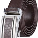 Mio Marino Classic Ratchet Belt - Premium Leather - 1.38 Wide - Adjustable Buckle